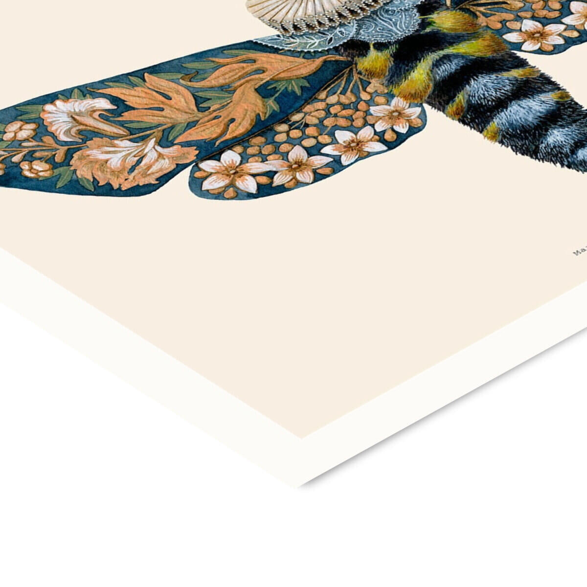 PSTR Studio Matos - W. Morris inspired - Silk Moths no. 03 plakat